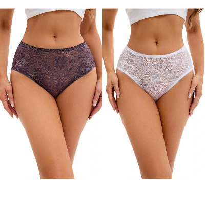 1 white 1 dark purple