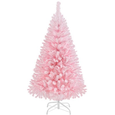 Yaheetech 4ft Pre-Lit Artificial Christmas Tree with 70 LED Lights & Metal Stand