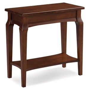 Leick Home Stratus Narrow Chairside Table in Heartwood Cherry - 1 of 4