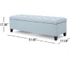 NicBex 51 Inch Modern Storage Ottoman,Entryway Bench with Legs for Bedroom and Living Room - image 3 of 4