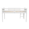 Whisen Elegant Design Wood Low Loft Bed with Convertible Ladder - 4 of 4