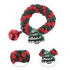 Unique Bargains Christmas Hair Rope Fishbone Pine Bell for Christmas Red Green 1 Pc - 3 of 4