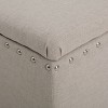 CAVINAS 42" Fabric Storage Ottoman Bench with Nailhead Trim,Rectangular Footstool with Hidden Compartment,Storage Bench for Bedroom,Entryway - 4 of 4
