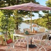 6'x10' Rectangular Cabana Stripe Outdoor Patio Market Umbrella with Light Wood Pole - Threshold™ - 2 of 4