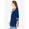 Woman Within Plus Size Embroidered Knit Tunic - 4 of 4