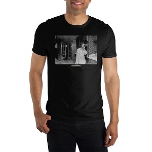 Mens Black Halloween Classic Horror Movie Short Sleeve Graphic Tee - 1 of 2