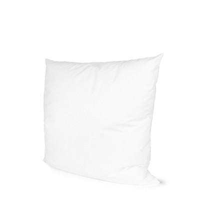 HomeRoots 18" White Cotton Throw Pillow Insert