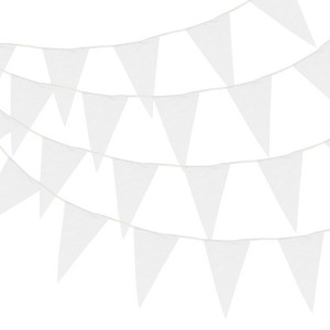 Unique Bargains Outdoor Garden Wedding Birthday Decoration Pennant Flag Banner 100ft - 1 of 4