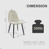 FURNIinspire Dining Tables 55" Modern Dining Table Set For 4, Rectangular Solid Wood Dining Table Metal Base And Legs, Suitable for Dining Room - 3 of 4