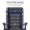 Best Choice Products Oversized Padded Zero Gravity Chair, Folding Outdoor Patio Recliner w/ Side Tray - 3 of 4