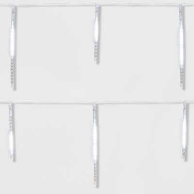 Philips 12ct LED Christmas Cascading Icicle Lights Cool White with Clear Wire