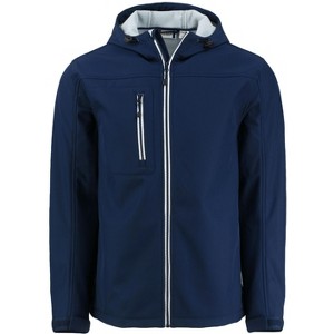 Clique Telemark Eco Stretch Softshell Full Zip Mens Hooded Jacket - 1 of 1