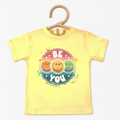 The Juniper Shop SmileyWorld Be You Rainbow Circle Toddler Short Sleeve Tee