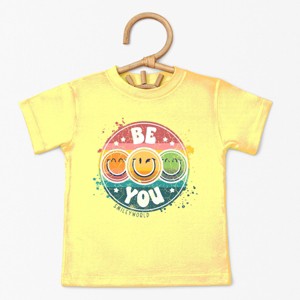 The Juniper Shop SmileyWorld Be You Rainbow Circle Toddler Short Sleeve Tee - 1 of 4