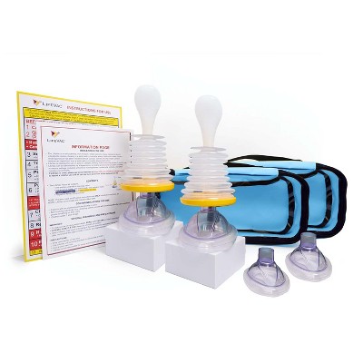 LifeVac Travel Kit - Portable Airway Suction Device For Choking Emergencies (Pink)