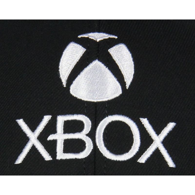 Xbox Mens' Gaming Logo Snapback Hat Adult Precurve Adjustable Hat Cap Black, 5 of 7