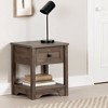 Farnel End Table Fall Oak - South Shore: Laminated Particle Board, Storage Shelf, 5 Year Warranty - 4 of 4