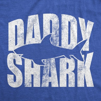 Мужские футболки Crazy Dog T-Shirts, Inc. Mens Funny T Shirts Daddy Shark Awesome Fathers Day Gift for Dads - Crazy Dog Men's T Shirt Gift for Dad Royal L — фото 2