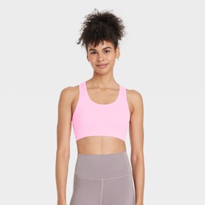 Women's Seamless Medium Support Racerback Sports Bra - All In Motion™ - 1 of 4