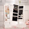 Kids Jewelry Armoire with Storage Cabinet and Led Light - 3 of 4