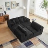 GDFStudio Zanna 143.31'' 4-Seater Modern Reversible Flannel Upholstered U-Shaped Sectional Sofa with Pillows - 4 of 4
