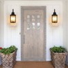 Wellfor 23" Aluminum with Glass Outdoor Wall Light Sconce - Black: Weather-Resistant, E12 Socket, 40W Max - 3 of 4