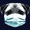 Junior's Design By Humans Masked Pug By clingcling T-Shirt - 2 of 3