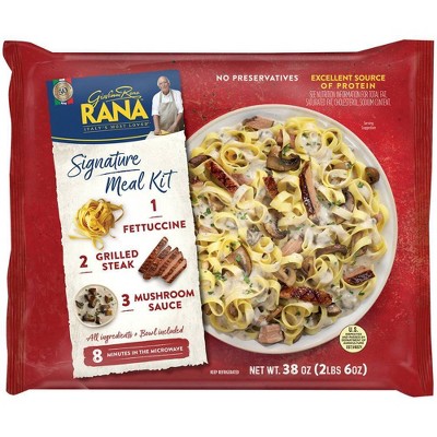 Rana Signature Meal Kit with Grilled Steak Fettuccine with Mushroom Sauce - 38oz