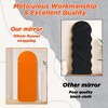 Beautyolove 24 in. W x 63 in. H Irregular Orange Flannel Wrapped Wood Framed Full Length Floor Mirror Wall Mounted or Leaning Mirror - 2 of 4