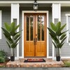 KTMBDW 5/6FT Artificial Tree, Fake Tree with Realistic Trunks and Leaves, Faux Plant for Indoor Home Décor with Black Planter, 2Pcs - 2 of 4