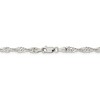 Black Bow Jewelry 3.5mm, Sterling Silver Singapore Chain Bracelet - 3 of 4