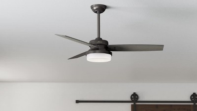 52" Bronze Ceiling Fan with LED Light and Remote