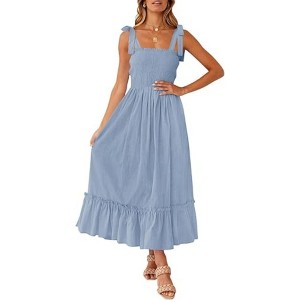 LEVEN SIXTEEN Boho Spaghetti Strap Summer Dress - 1 of 3