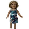Doll Clothes Superstore Handmade Size 5 Matching Girl & Doll Earthtone Sundress Set - 3 of 4