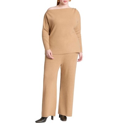 ELOQUII Women's Plus Size Sweater Pant