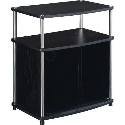 Designs2Go Small TV Stand for TVs up to 25 Black - Breighton Home