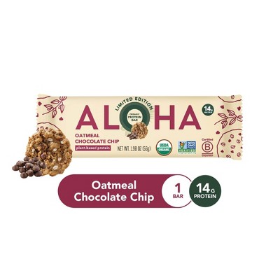 Aloha Oatmeal Chocolate Chip Protein Bars 5ct