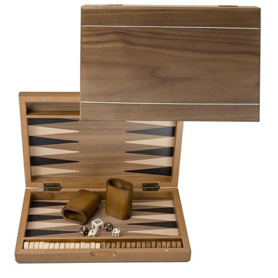 11-Inch Premium Wooden Folding Magnetic Backgammon Set