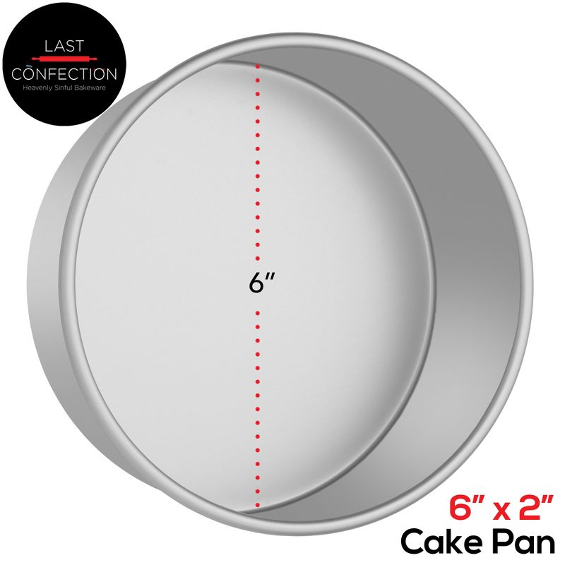 Last Confection Aluminum Round Cake Pans - Professional Bakeware, 2 of 8