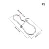 Unique Bargains Stainless Steel Quick Lock Design Fishing Snaps 100 Pcs - 2 of 4