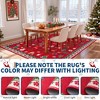 Christmas Area Rug, Xmas Theme Print Washable Carpet with Non Slip Backing, Low Pile Stain Resistant Floor Carpet for Living Room, Bedroom - 4 of 4