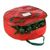 Tiny Tim Totes 24'' Wreath Storage Bag Red - image 2 of 4