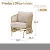 Outdoor Patio Furniture Set All Weather Wicker Conversation Set - 4 of 4