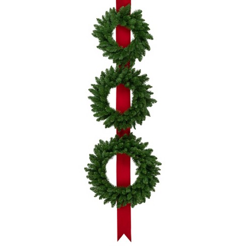 Christmas Wreath Red Ribbon