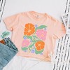Simply Sage Market Women's Boho Floral Collage Short Sleeve Relaxed Fit Cropped Tee - 3 of 4