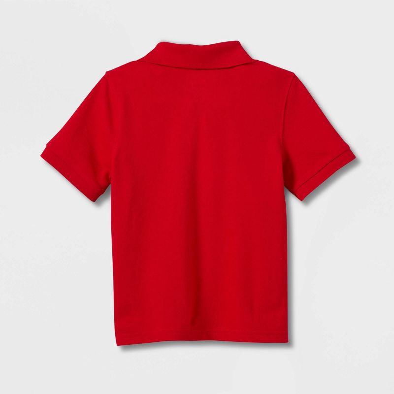 Toddler Boys&#39; Short Sleeve Pique Uniform Polo Shirt - Cat &#38; Jack&#8482;, 3 of 7