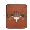 NCAA Texas Longhorns Vintage Arch Block Flannel Fleece Blanket: Sports Team Logo Throw - 3 of 3
