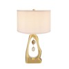Metal Table Lamp Comes with Various Base Styles and a Hemp Lampshade for Modern Bedside Tables Desks Living Rooms - 2 of 4
