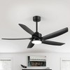 Airsurfer Vintage Black 5-Blade Ceiling Fan with LED Light & Remote, Silent DC Motor for Indoor Living Room or Bedroom - 4 of 4