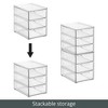 3-Drawer Stackable Organizer for Kitchen or Pantry - Set of 2 - Clear - 4 of 4